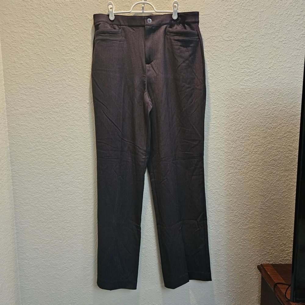 Christopher & Banks Women's Size 14L Classic Fit Trouser Leg Pants Elastic Waist